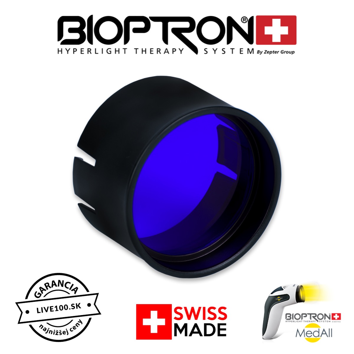 Bioptron indigo filter 5 cm – Obrázok 9