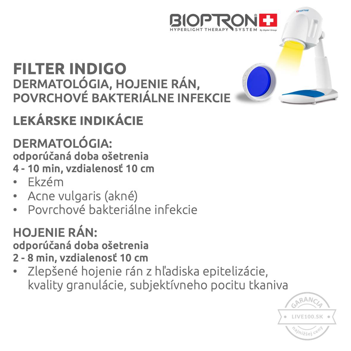 Zepter Bioptron Pro 1 - filter indigo najlepšia ponuka