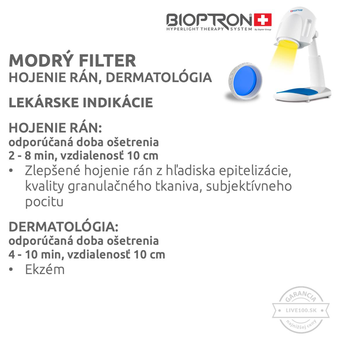 Zepter Bioptron Pro 1 - filter modrý najlepšia ponuka