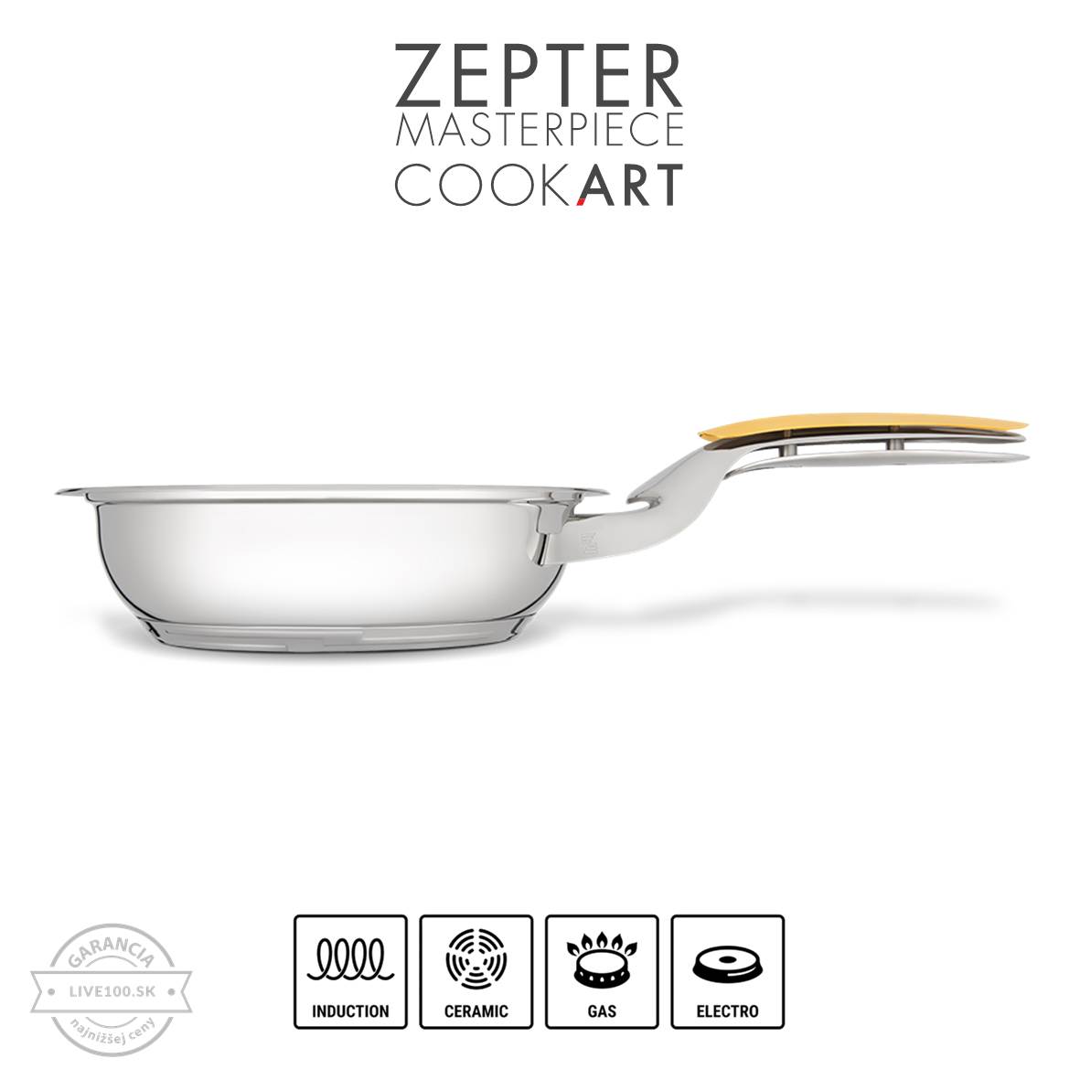zepter-panvica-20cm-1,6l-nepriľnavý-povrch-leštený-zo-strany