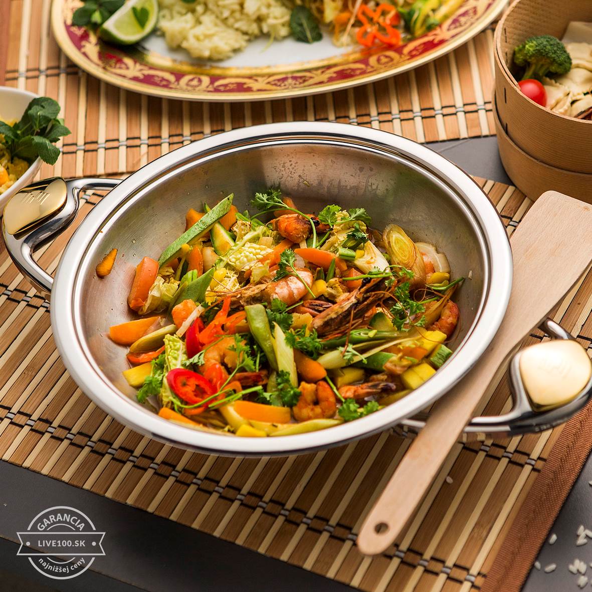 zepter-panvica-nerez-wok-30cm-4,5l-morské-plody